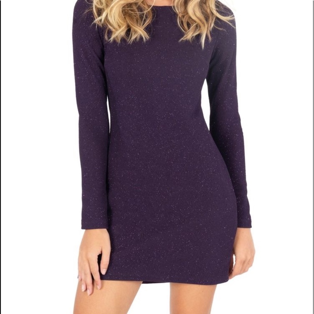 Macy’s Speechless Juniors' Glitter-Knit Bodycon Dress